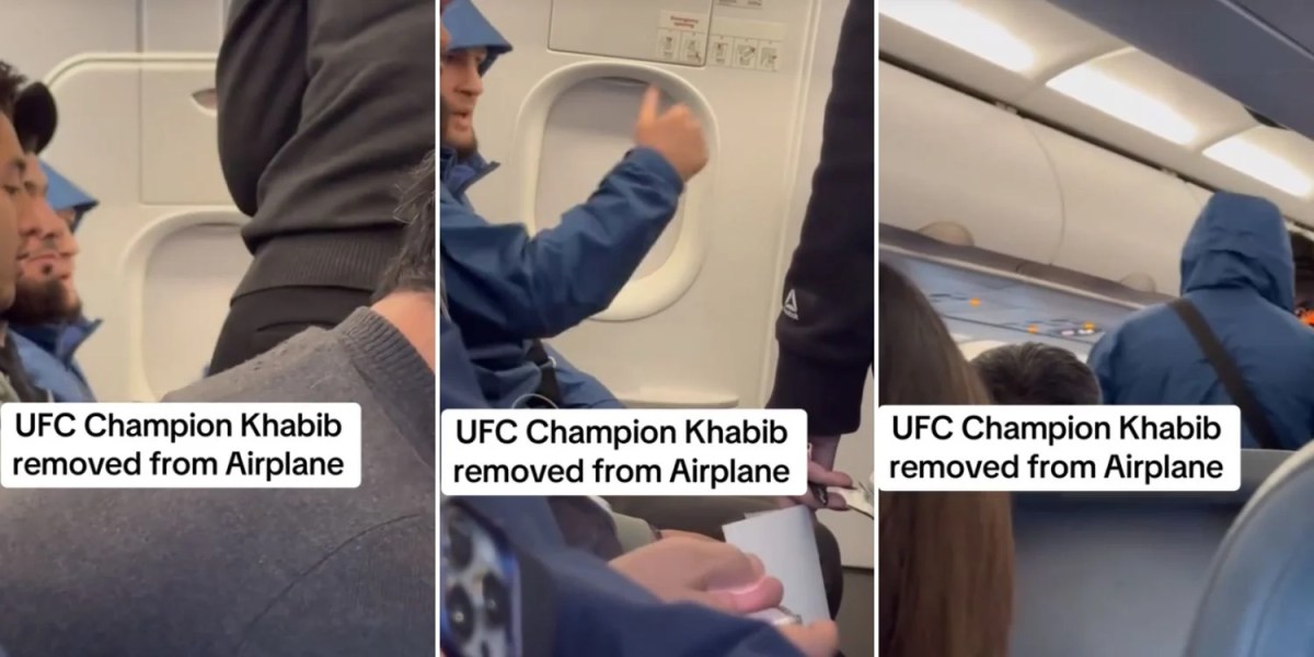 Khabib plane video